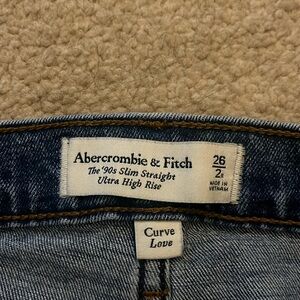 Abercrombie and Fitch 90s slim straight ultra high rise jeans